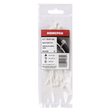 16 Pack 3-5/8" White Cable Ties