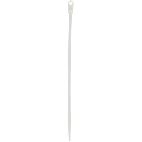 10 Pack 7-7/8" Natural Cable Ties with Mounting Hole