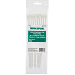 10 Pack 7-7/8" Natural Cable Ties with Mounting Hole