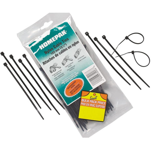 100 Pack 5-1/2" Cable Ties with UV Protection