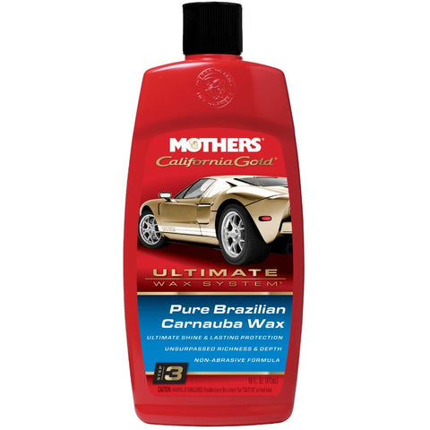 Mothers 35750 California Gold Pure Brazilian Carnauba Wax Liquid - Step 3, 16-Ounce