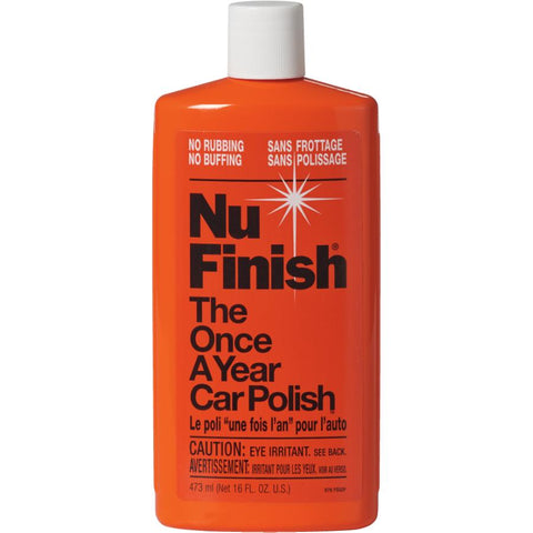 Nu Finish Liquid Car Polish, Better Than Wax, 16 fl oz, White