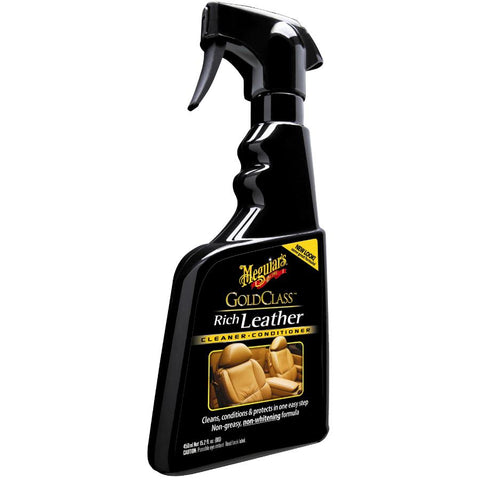 Meguiar's Leather Cleaner & Conditioner Spray - Gold Class - 3 in 1 with Protection - G10916C