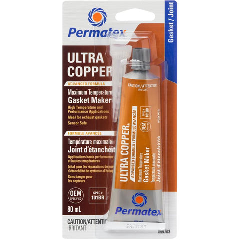 Ultra Copper High Temperature Gasket Maker - 80 mL