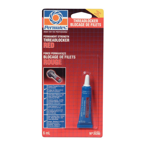 High Strength Threadlocker - Red, 6 ml