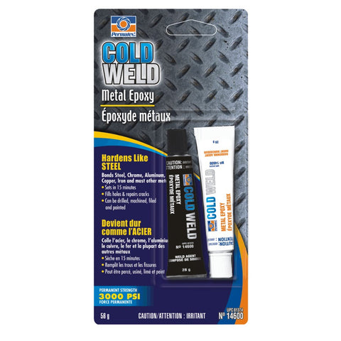 Permatex 81374 Cold Weld Steel Reinforced Epoxy, 2x28g,Grey