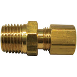 1/2" Compression Brass Connector x 3/8" Male Pipe Thread