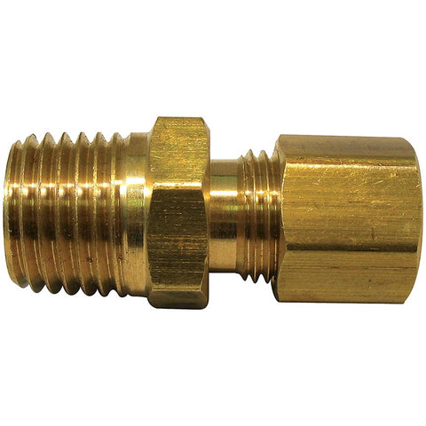 1/2" Compression Brass Connector x 3/8" Male Pipe Thread