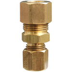 1/2" x 3/8" Double Brass Compression Union