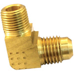1/2" x 3/8" Brass 90 Degree Flare Elbow