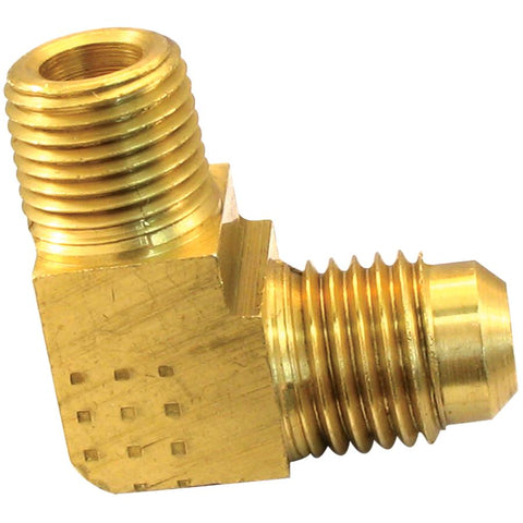 1/2" x 3/8" Brass 90 Degree Flare Elbow