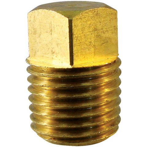 1/8" Brass Square Head Plug