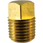 1/4" Brass Square Head Plug