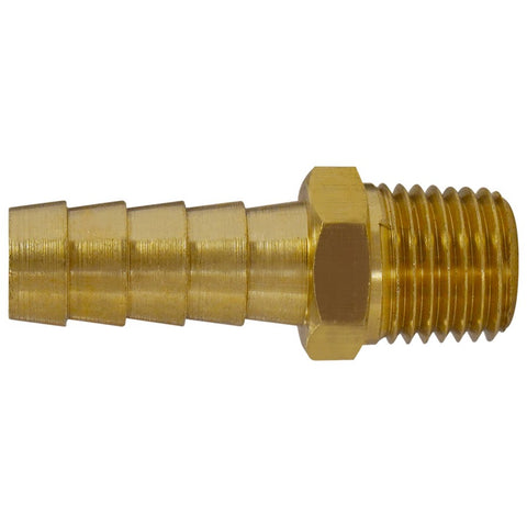 1/4" Insert x 1/8" Male Pipe Thread Brass Hose Connector