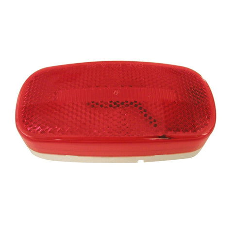 Peterson V180R Piranha Red LED Oval Clearance/Side Marker Light with Reflex