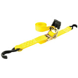 Erickson 34410 Pro Series Yellow 2-Inch x 10-Inch Rubber Handle Ratcheting Tie-Down Strap