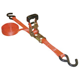 Erickson 31416 Pro Series Orange 1-Inch x 15-Inch Rubber Handle Ratcheting Tie-Down Strap