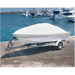 14.3' x 19.6' White Poly Tarpaulin