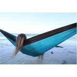 Vivere Parachute Nylon Double Hammock, Storm/Apple