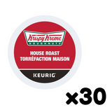 Krispy Kreme Doughnuts House Single Serve Keurig Certified Recyclable K-Cup pods for Keurig brewers, 30 Count