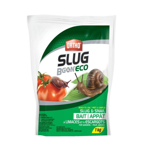 Ortho Slug B Gon Ready-to-Use Slug & Snail Bait, Large 1 kg Recloseable Bag, for Gardens, Granular Bait to Safely and Naturally Kill Slug and Snails