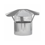 Imperial Manufacturing GV0598 Galvanized Rain Cap with Arrest 6 inches