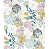 Creative Silhouettes Blue Abstract Peel and Stick Wallpaper