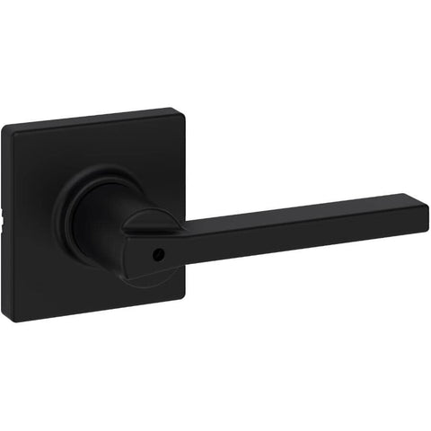 Weiser Casey Privacy Door Handle, Door Lever with Microban, Matte Black