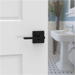 Weiser Casey Privacy Door Handle, Door Lever with Microban, Matte Black